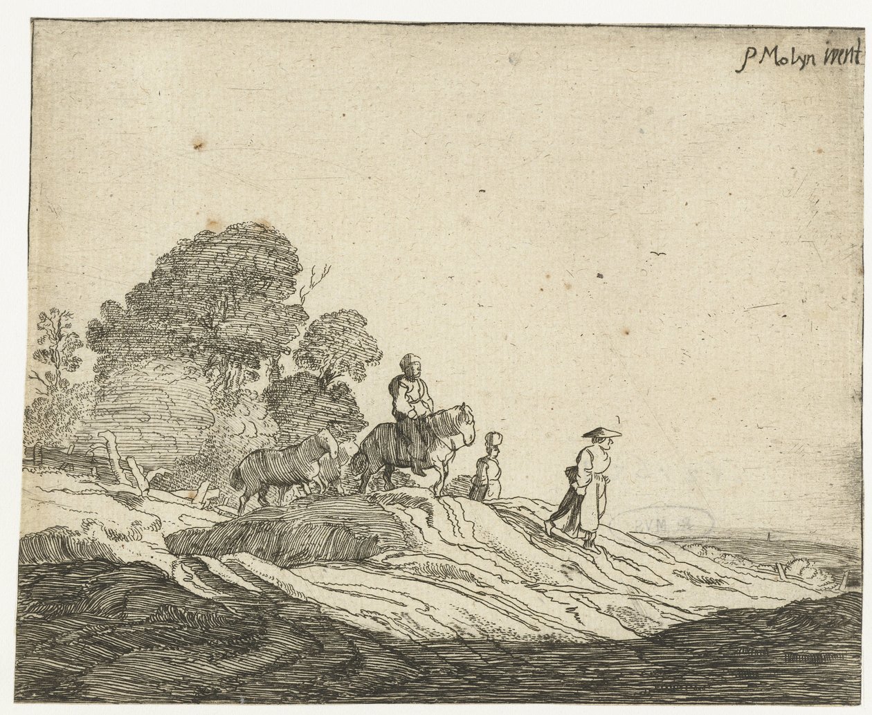 Atlarla manzara Dört manzara (dizi başlığı) by Cornelis van Kittensteyn (attributed to)