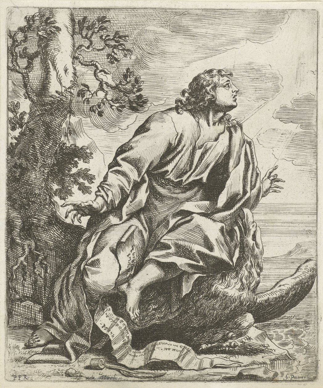 Evangelist John by Cornelis van Merlen