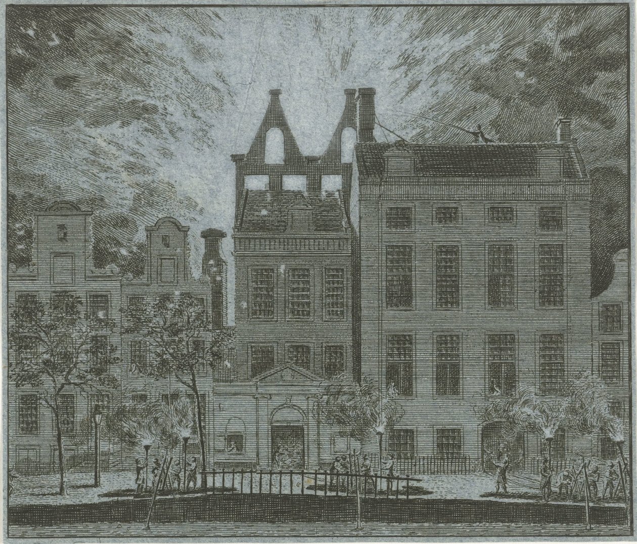 Amsterdam Schouwburg Yangını, 1772 by Cornelis van Noorde