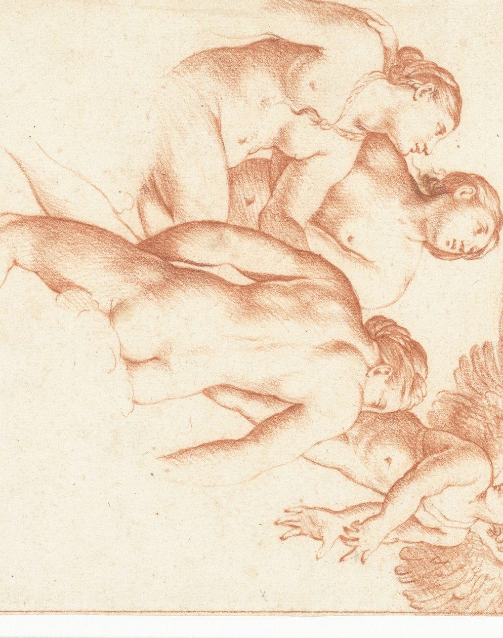 Amor ve Üç Güzeller by Cornelis van Poelenburch