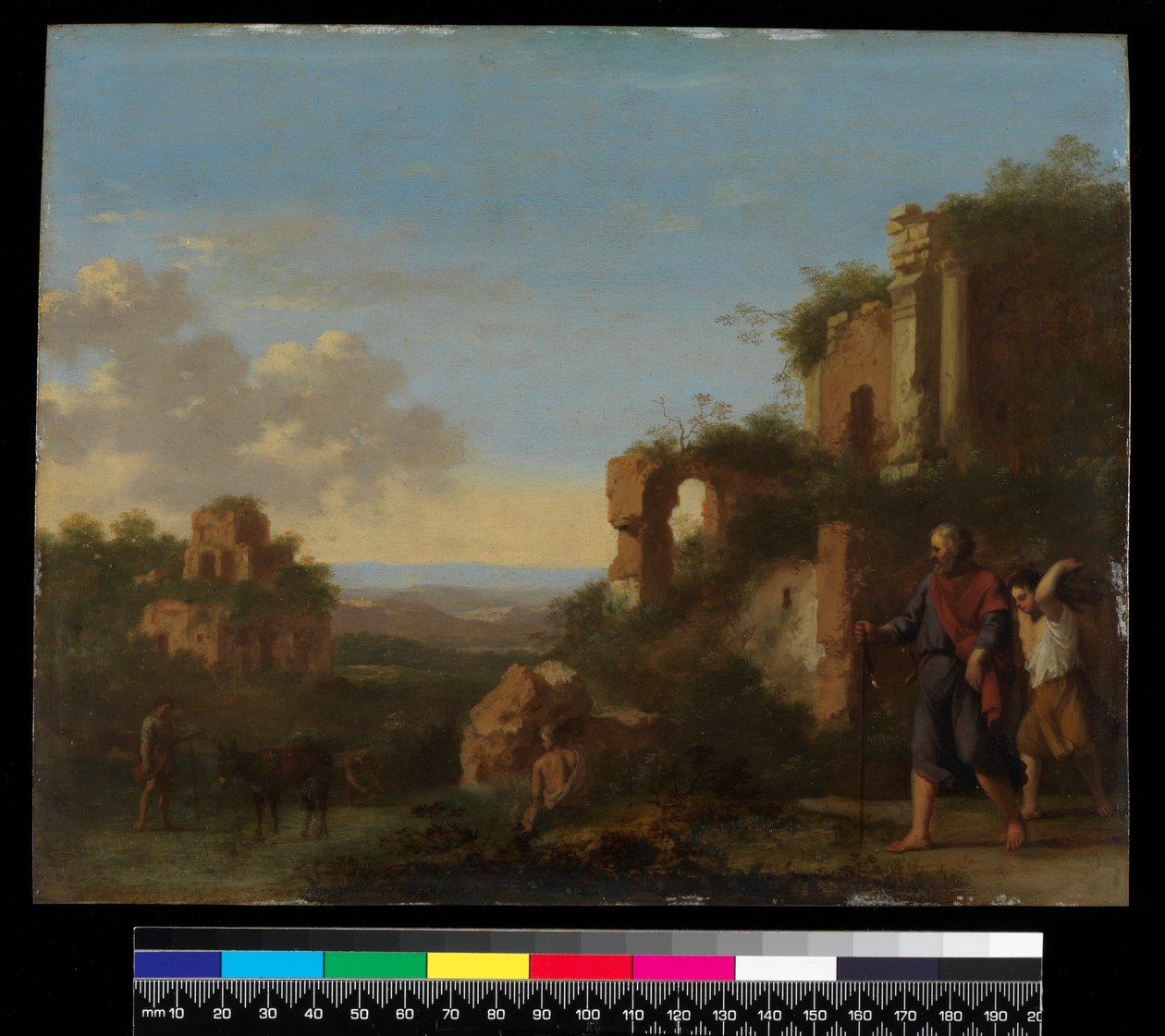 Abraham ve Isaac ile manzara, 1667
