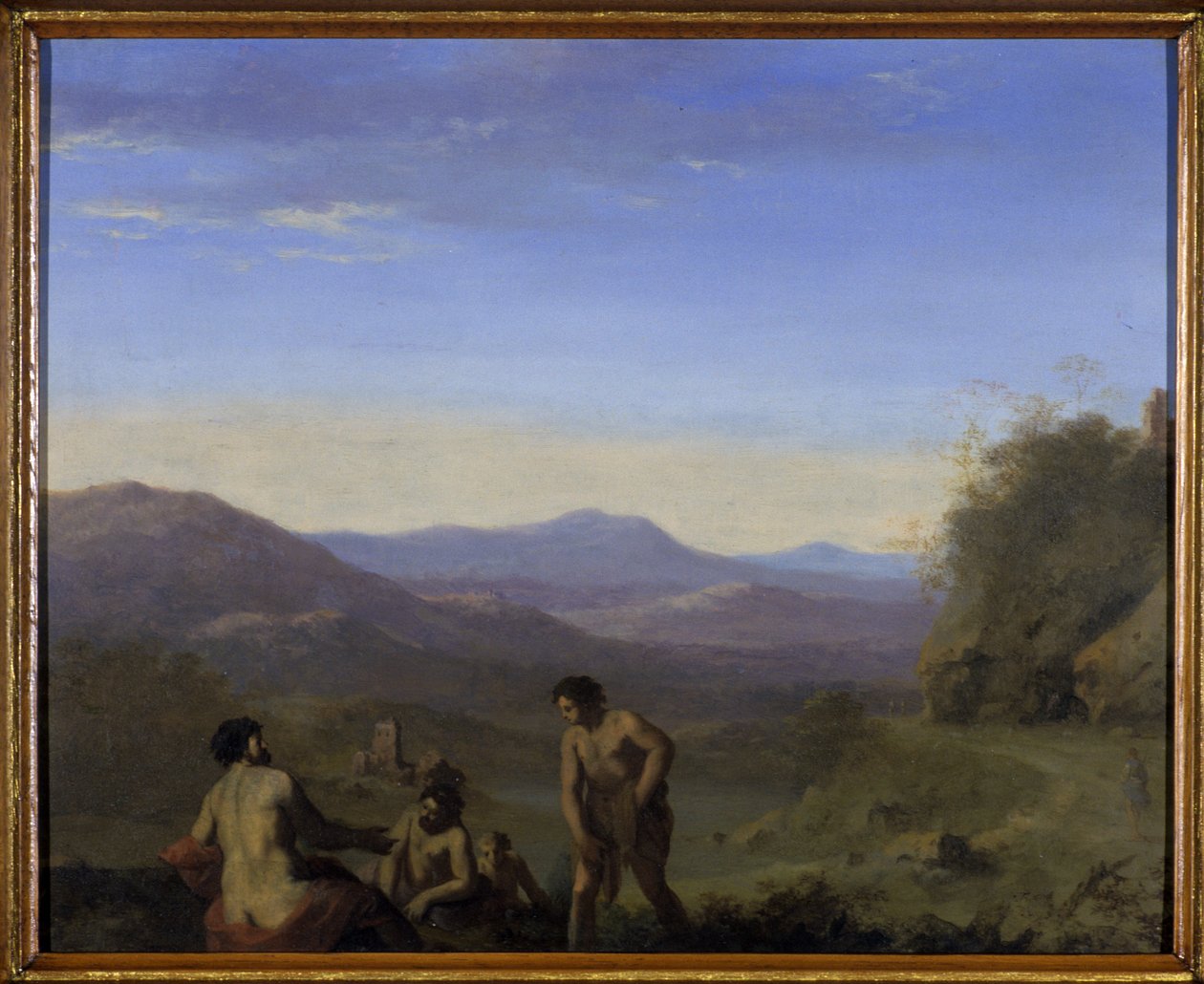 Arcadian Manzarası (bakır üzerine yağ) by Cornelis van Poelenburgh or Poelenburch