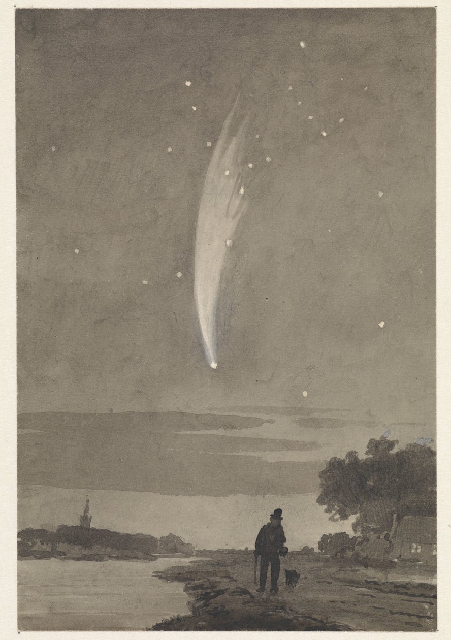 Donati'nin Kuyruklu Yıldızı, 10 Ekim 1858 by Cornelis van der Griendt