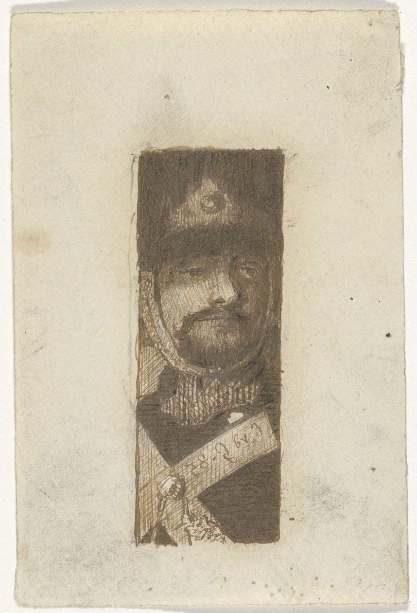 Bir askerin portresi by Cornelis van der Griendt