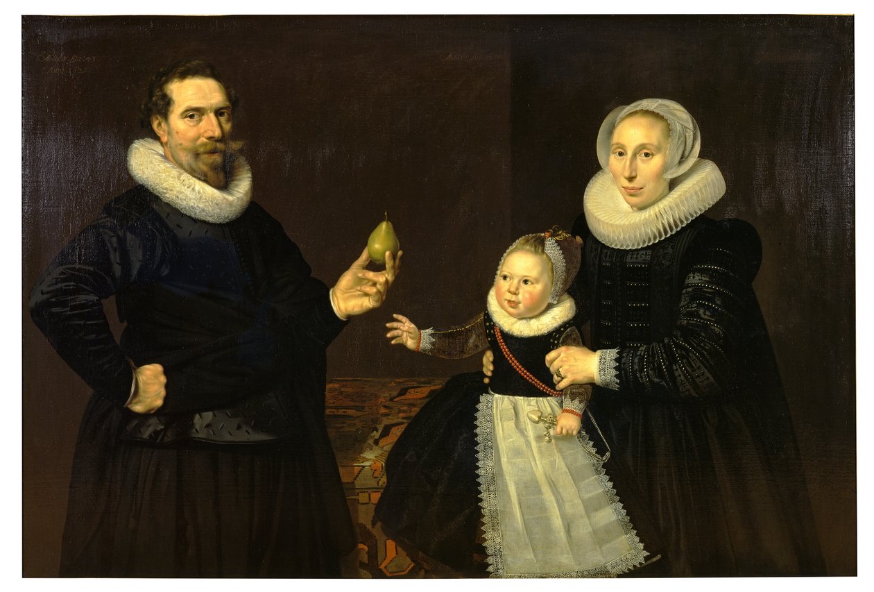 Aile portresi (tuval üzerine yağlıboya) by Cornelis van der Voort