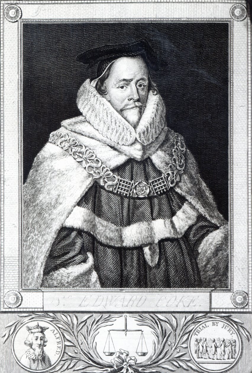 Sir Edward Coke, Thomas Trotter tarafından oyulmuş, 1792 by Cornelius Janssen van Ceulen