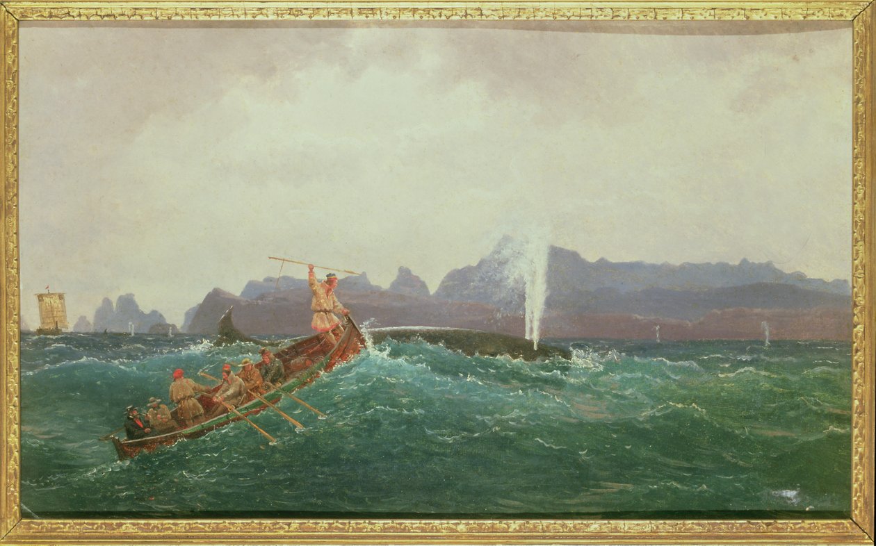 Balina Avı Sahnesi by Cornelius Krieghoff