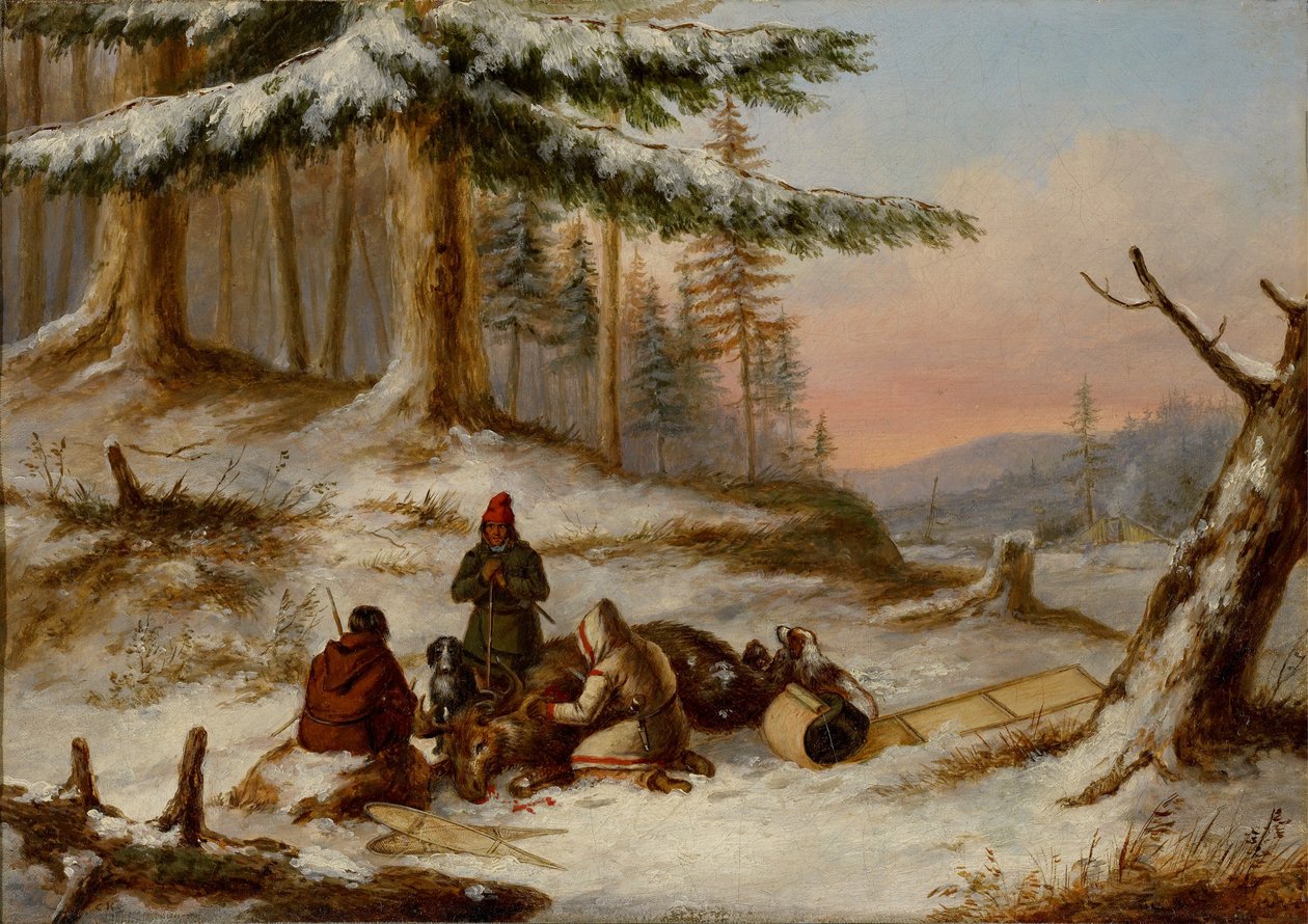 geyik avcıları by Cornelius Krieghoff