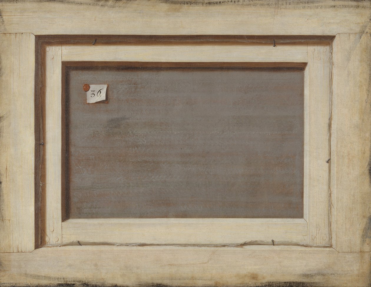 Trompe loeil. Çerçeveli Bir Resmin Tersi by Cornelis Norbertus Gijsbrechts