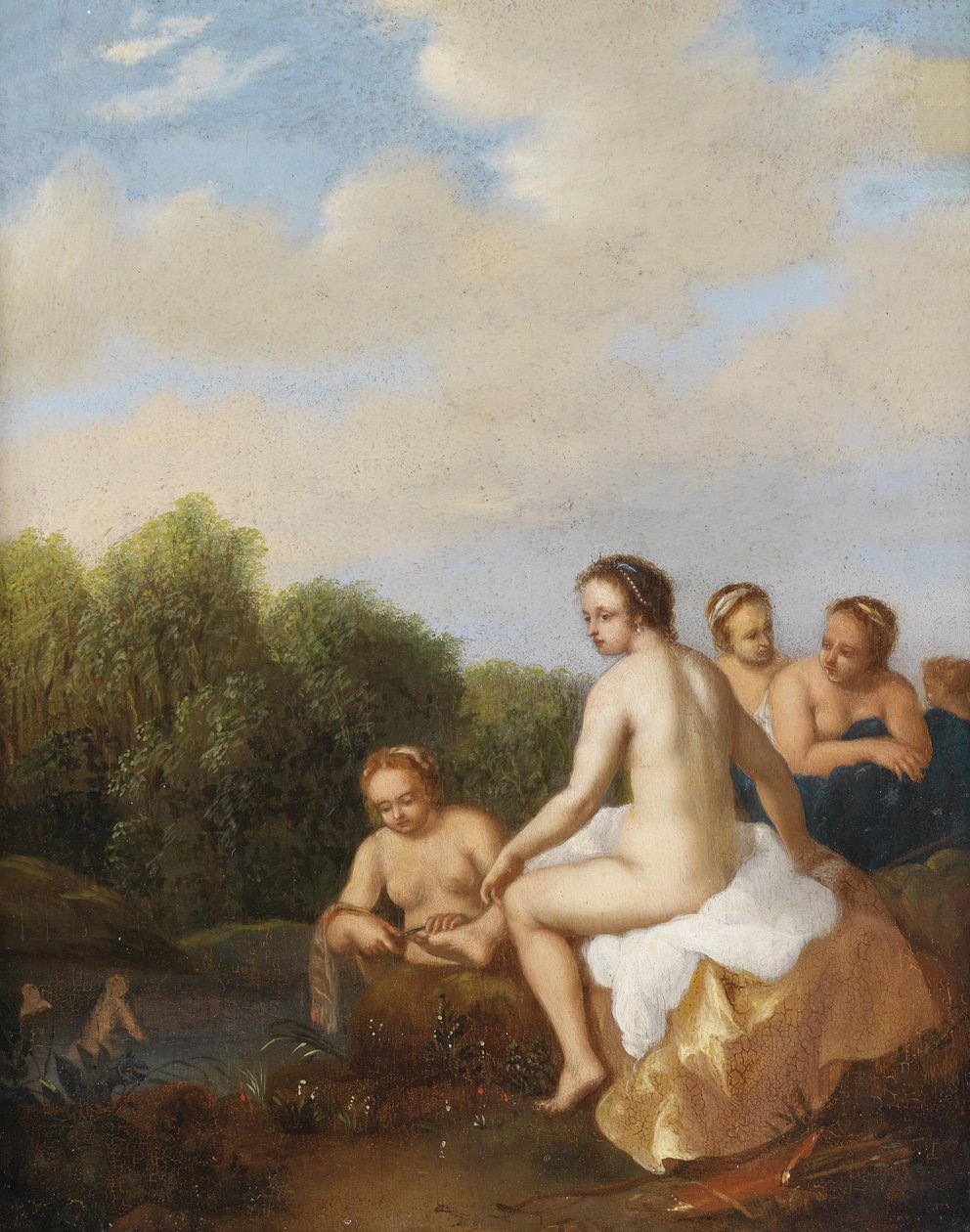 banyo perileri by Cornelis van Poelenburgh or Poelenburch