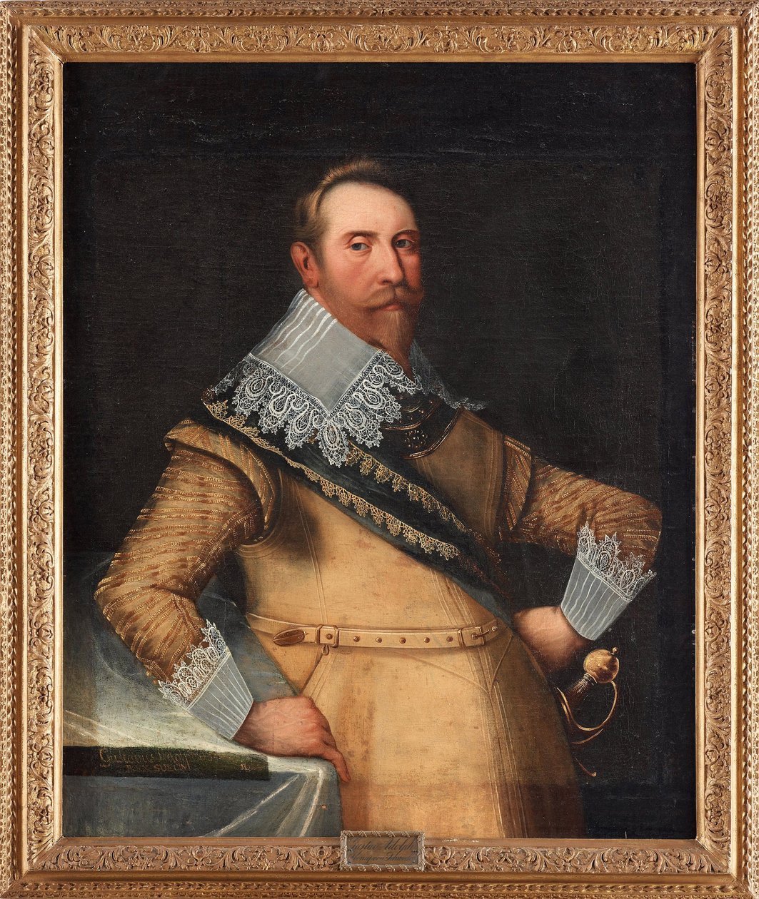 Gustave II Adolphe dit le Grand ou le lion du Nord (1594-1632) - İsveç Gustavus Adolphus - Peinture de Cornelius Arendtz by Cornelius Arendtz
