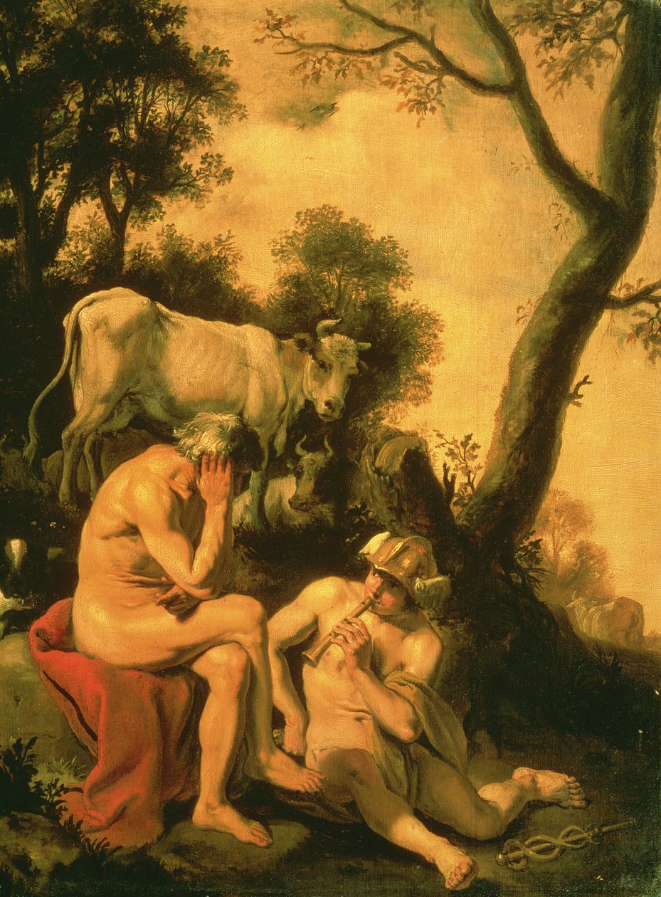 Merkür ve Argus by Cornelius Holsteyn