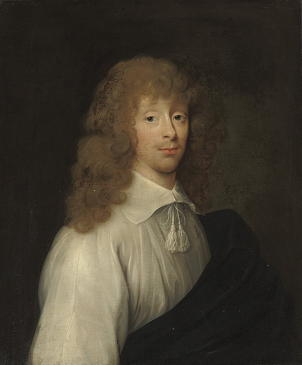 Bir beyefendi gibi giyinmiş, geleneksel olarak Catherine Vane olarak tanımlanan portre by Cornelius I Johnson