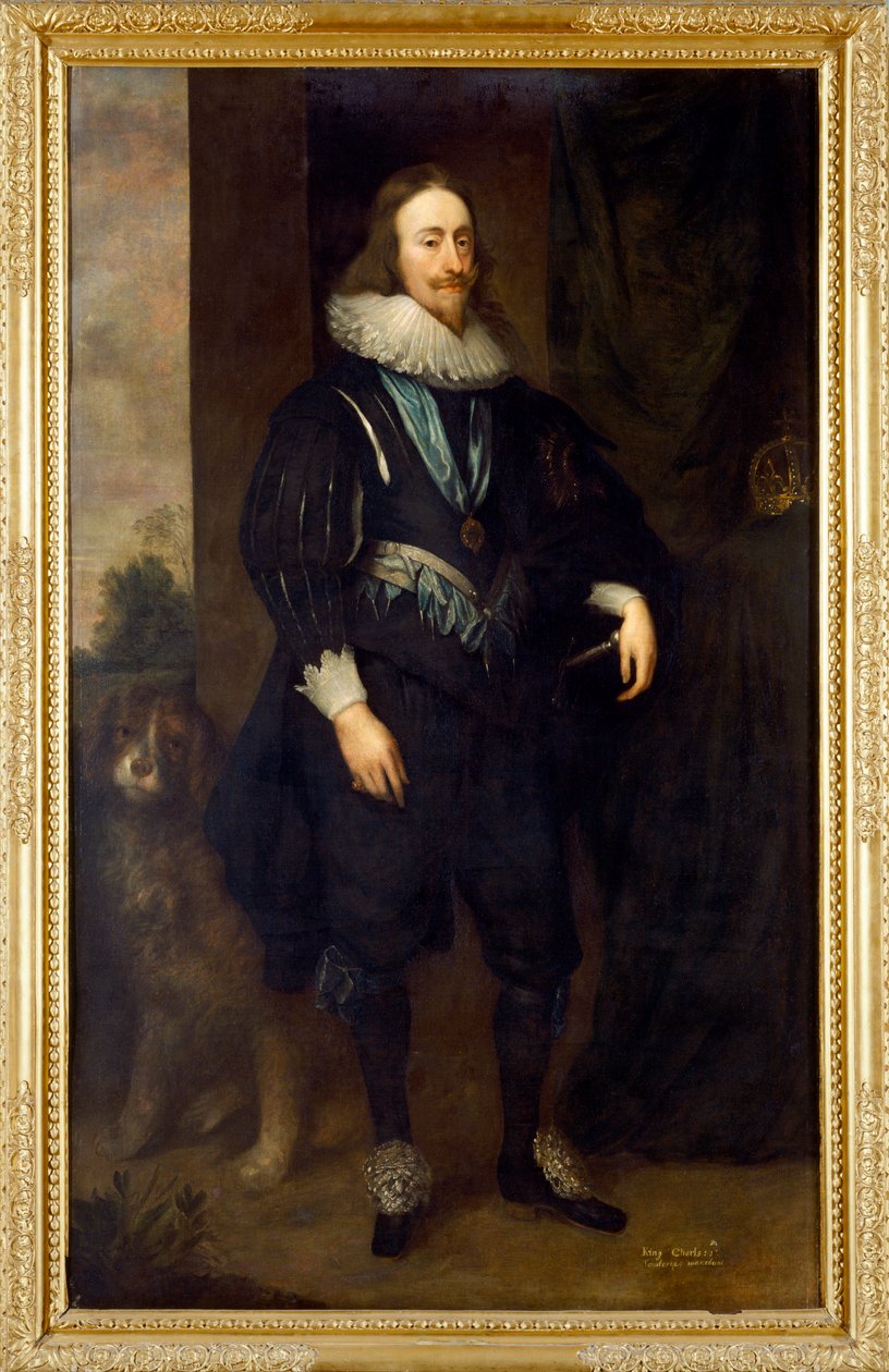 I. Charles (tuval üzerine yağlıboya) by Cornelius Janssen van Ceulen
