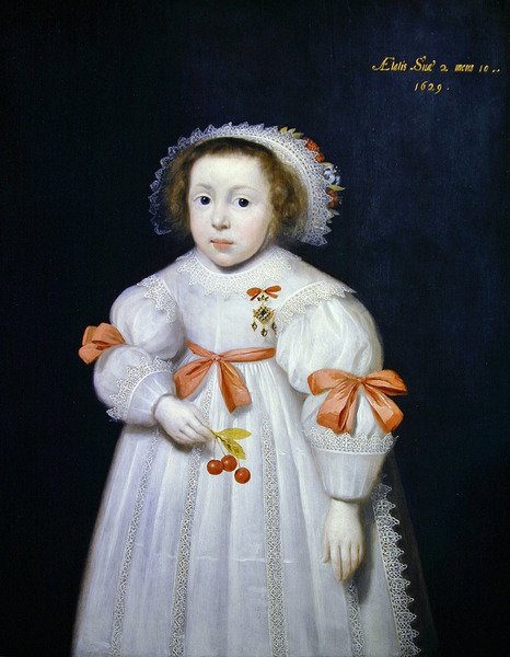 genç bir kızın portresi by Cornelius Janssen van Ceulen