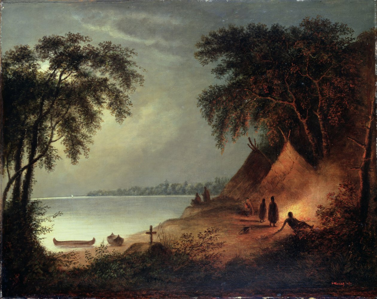Hint Mezarı by Cornelius Krieghoff
