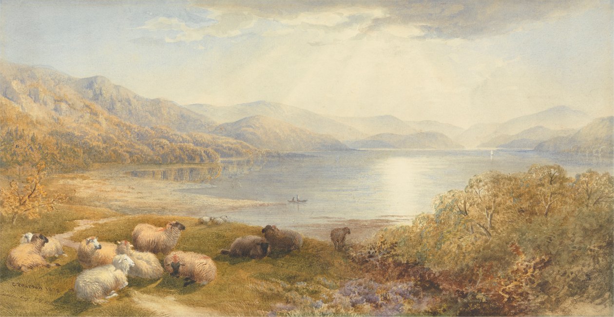 Barmouth yakınlarındaki Mawddlach'ta sahne by Cornelius Pearson