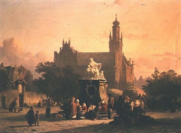 Bir Kent Meydanı by Cornelius Springer