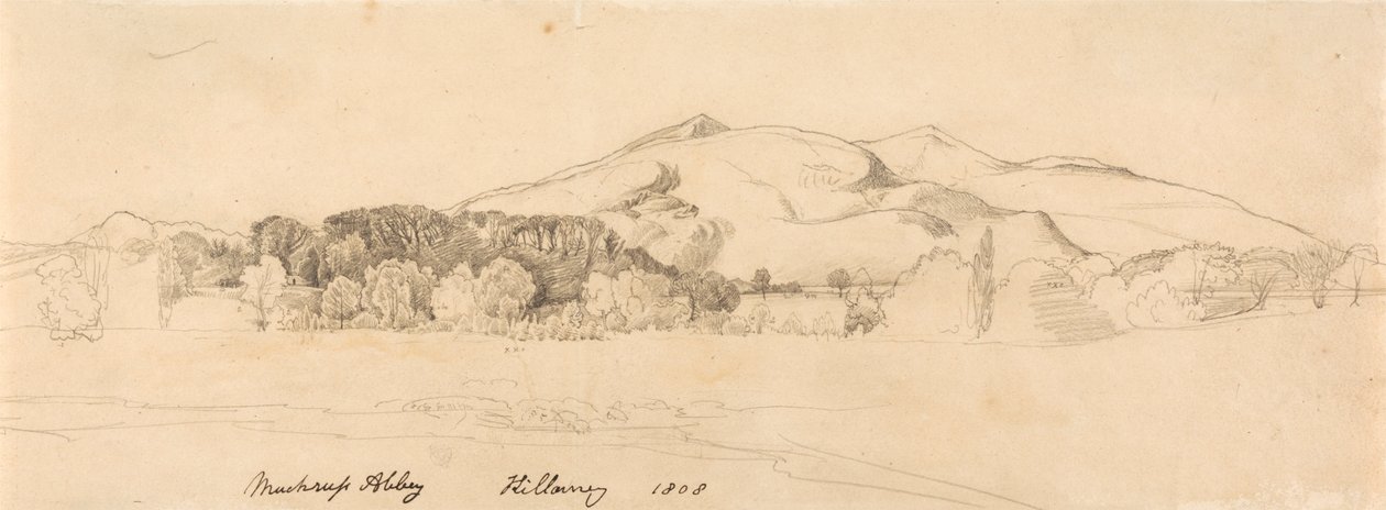 Muckross Manastırı, Killarney by Cornelius Varley