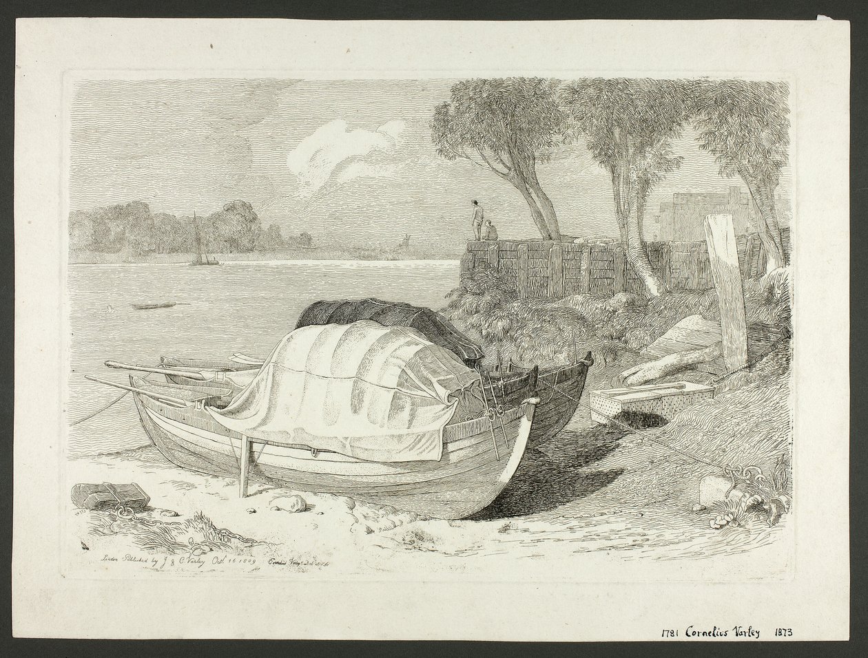 Kıyı Tekneleri by Cornelius Varley