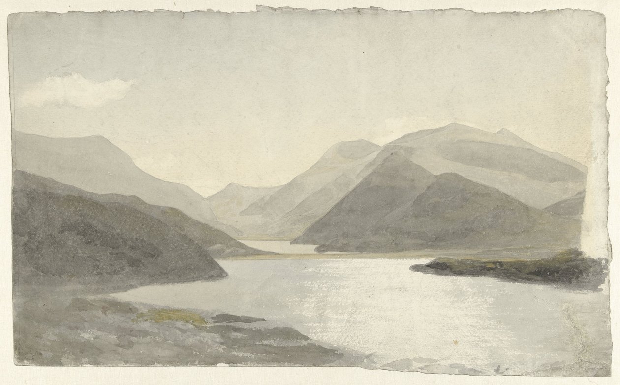 Snowdon, Llanberis, Kuzey Galler yakınlarındaki bir göl üzerinde güneş ışığı Snowdon, Llanberis, Kuzey Galler
