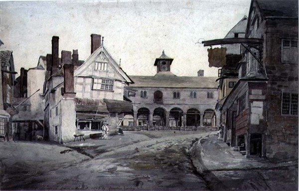 Pazar Yeri, Ross, Herefordshire by Cornelius Varley