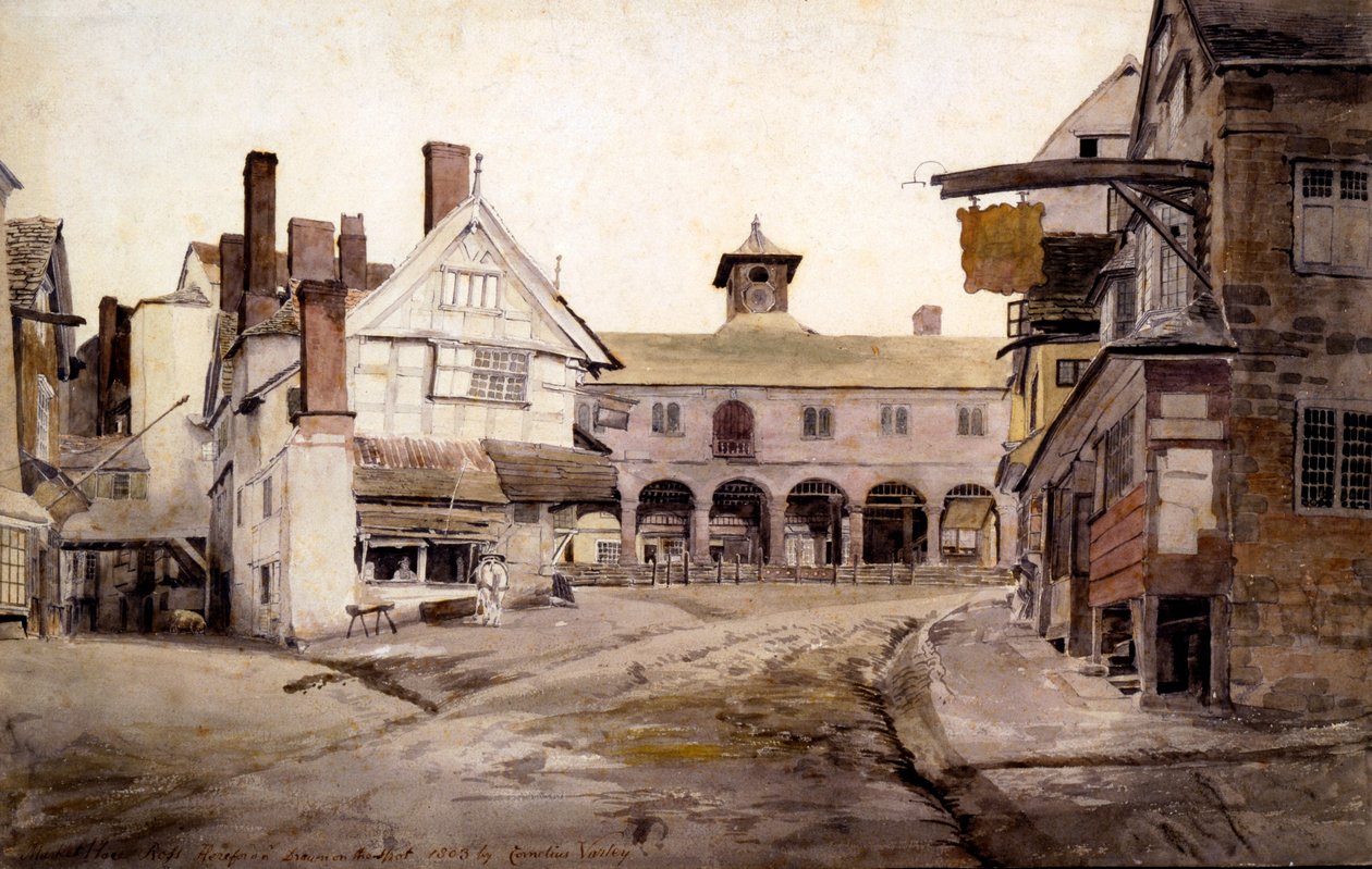 Pazar Yeri, Ross, Hertfordshire, 1803 by Cornelius Varley