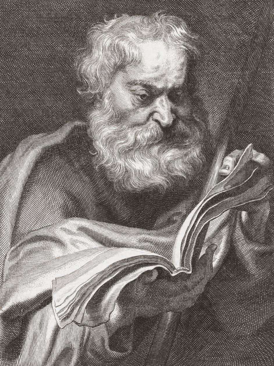 Havari Thomas, Şüpheci Thomas, portre. by Cornelius van Caukercken