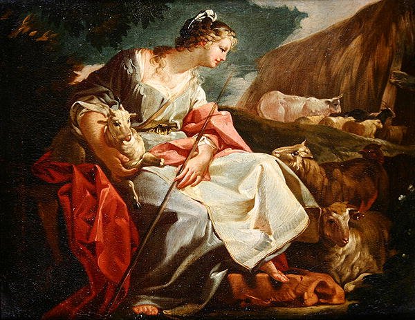 Rebecca Çoban olarak (tuval üzerine yağlı boya) by Corrado Giaquinto