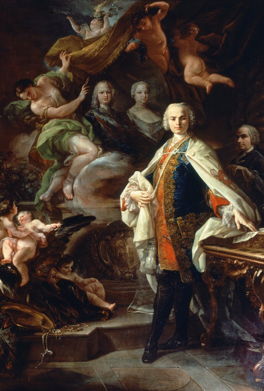 İtalyan hadım Carlo Farinelli (Carlo Broschi, dit; 1705 - 1782), İspanya Kralı II. Philip