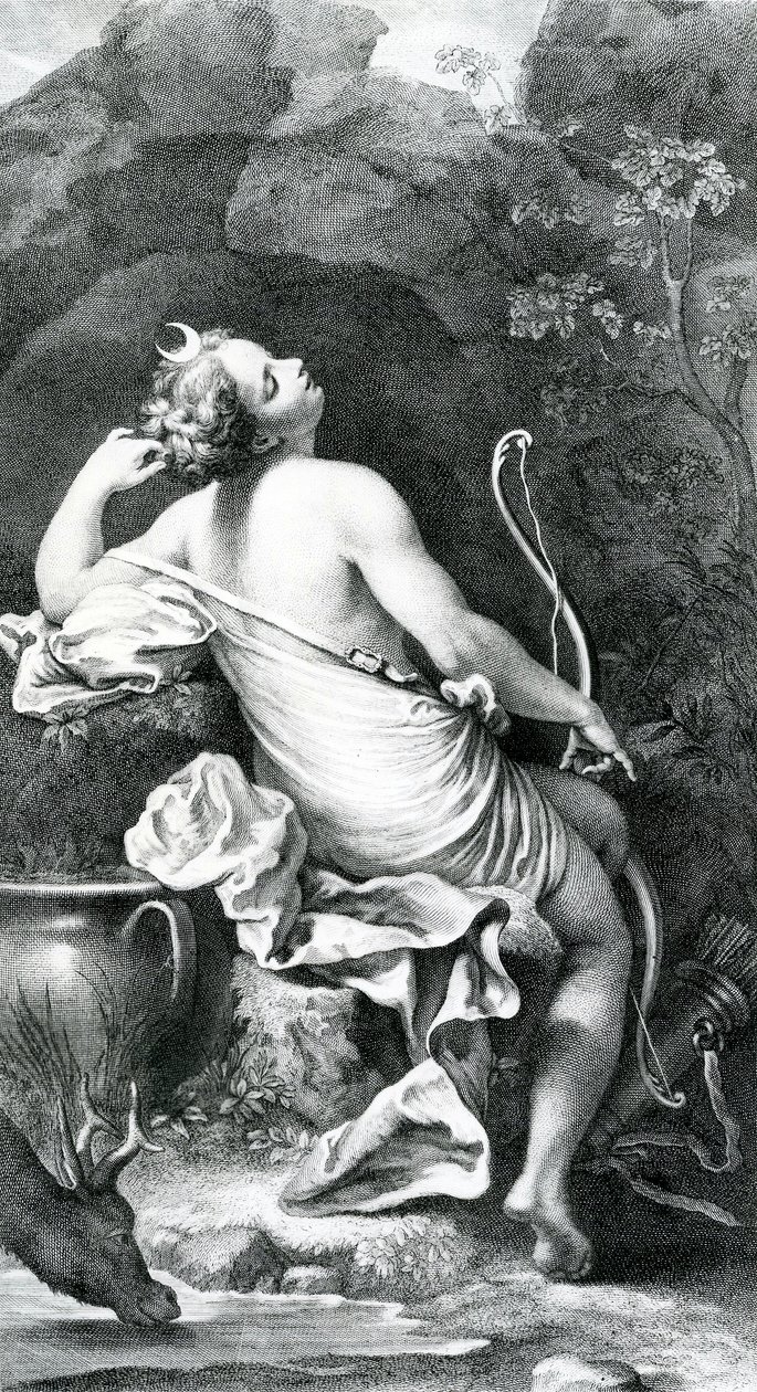 Diane Endormie, 18. Yüzyıl by Antonio da Correggio