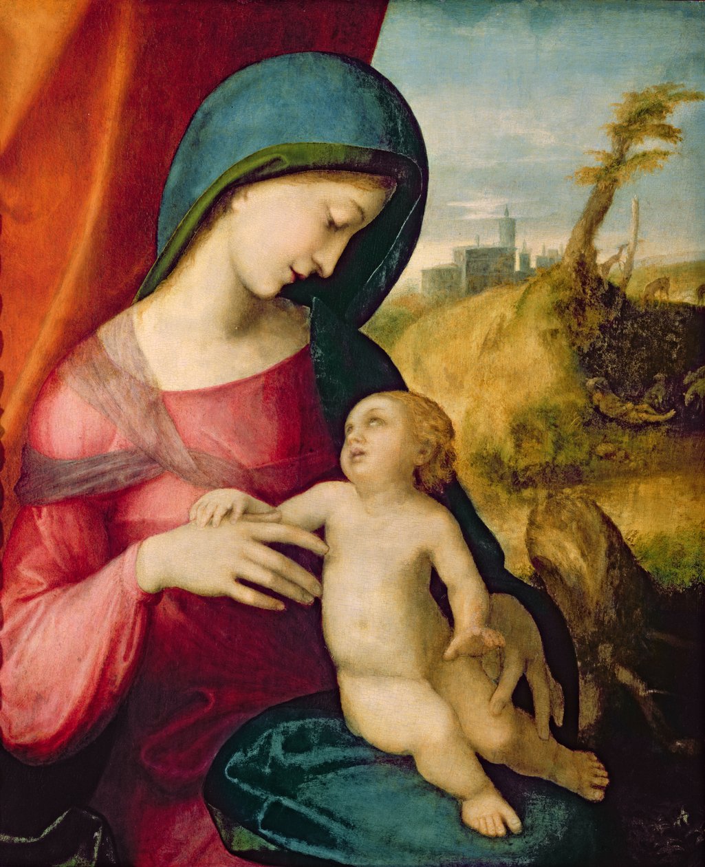 Madonna and Child, 1512-14  by Antonio da Correggio