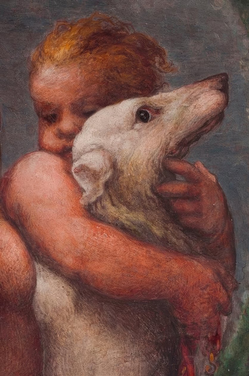 Parma, Camera di San Paolo, Putto by Antonio da Correggio