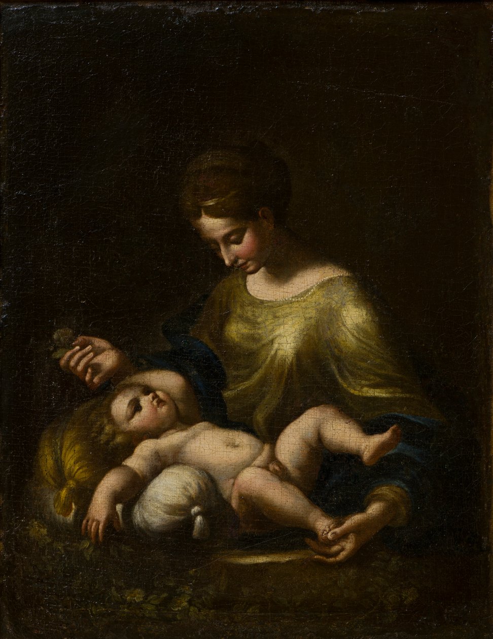 Madonna ve Çocuk, c.1509-34 (tuval üzerine yağlı boya) by Correggio