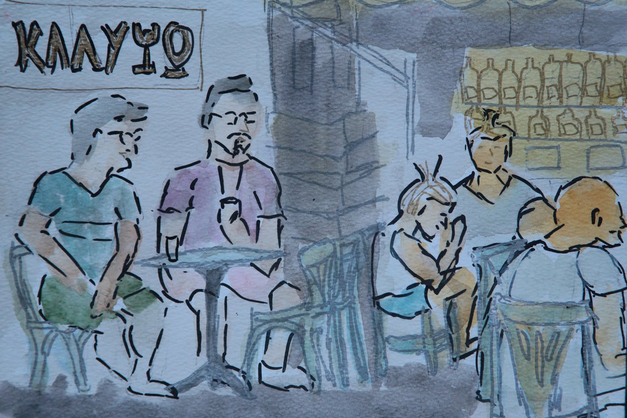 Kalipso bar, Skyros by Cosima Duggal