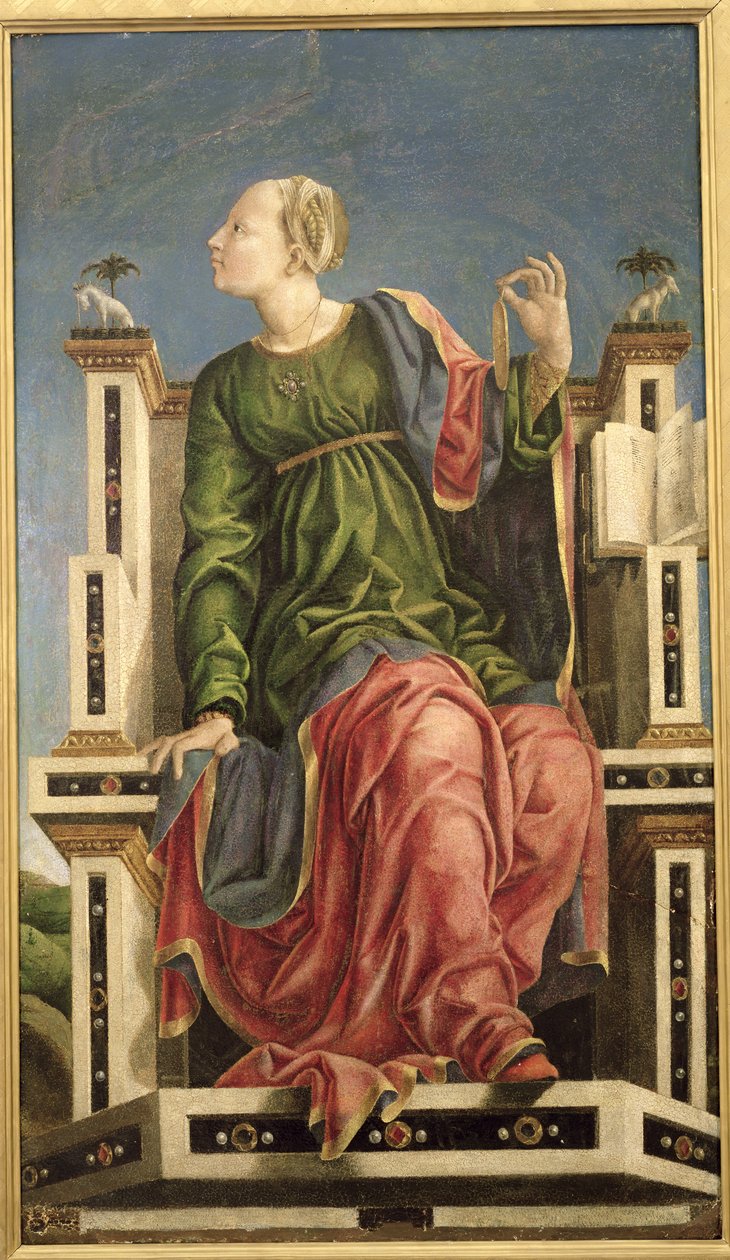 Erato (panelde sıcaklık) by Cosimo Tura