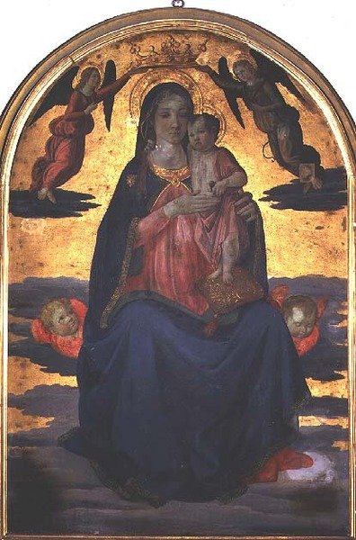 Madonna ve Çocuk (panelde öfke) by Cosimo Rosselli