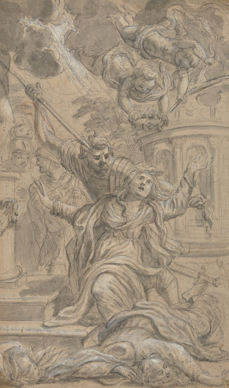 İki Kadın Azizin Şehadeti, 1625-1704. by Cosimo Ulivelli