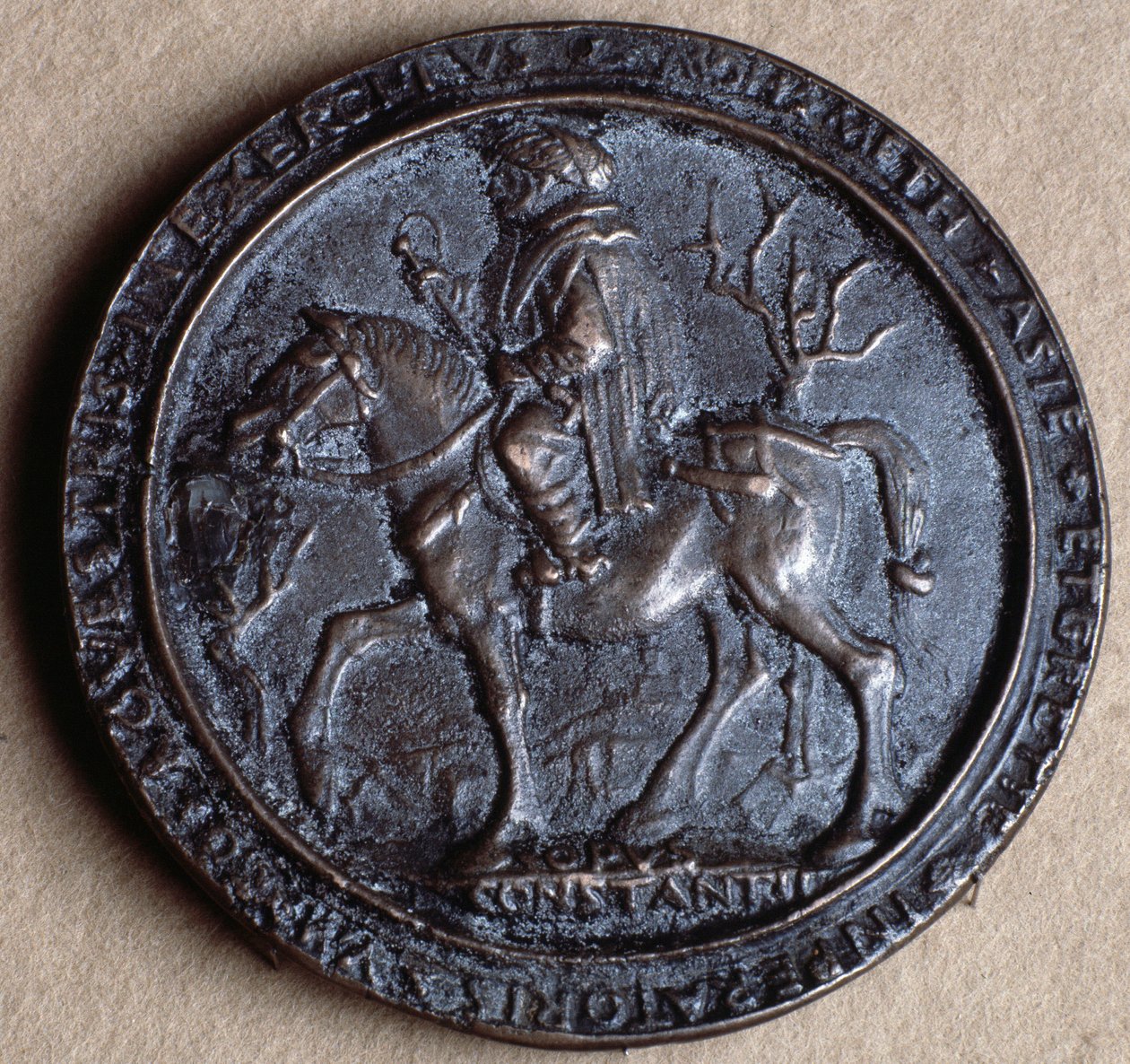 Fatih Sultan Mehmet (bronz madalya by Costanzo da Ferrara