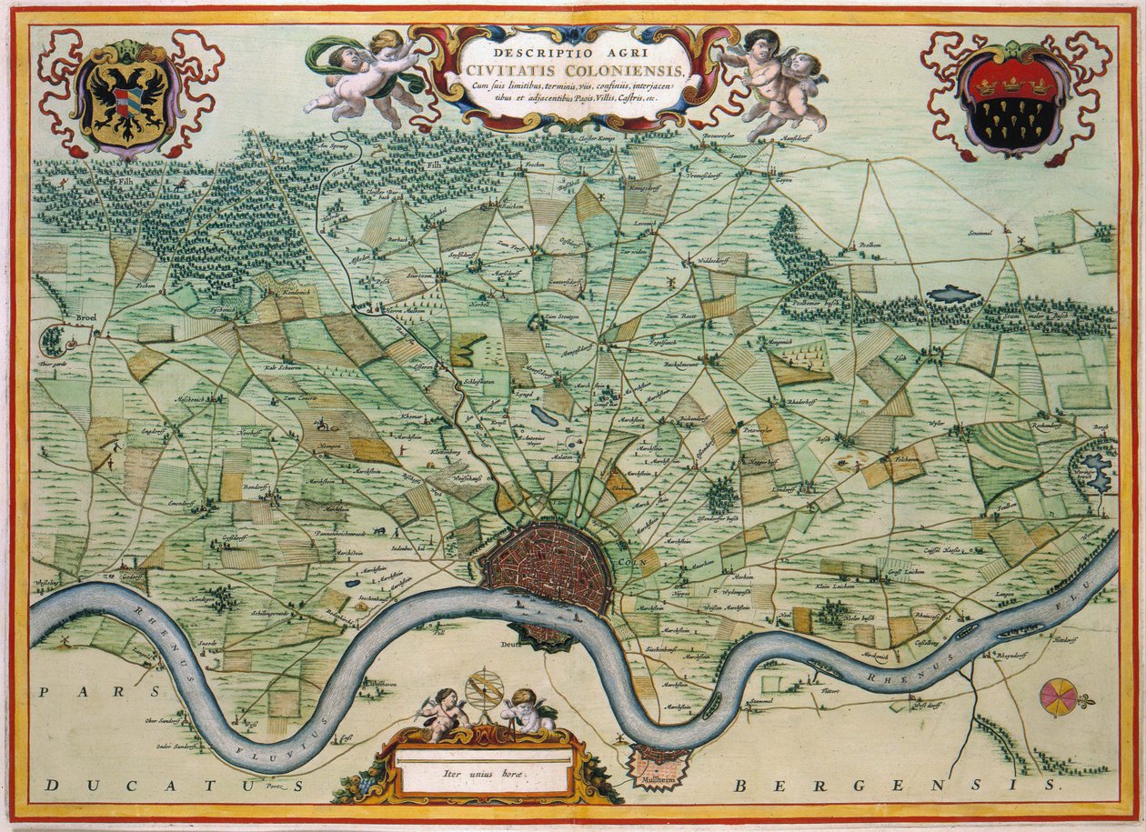 Köln - harita by Johannes and Mortier, Cornelis Covens