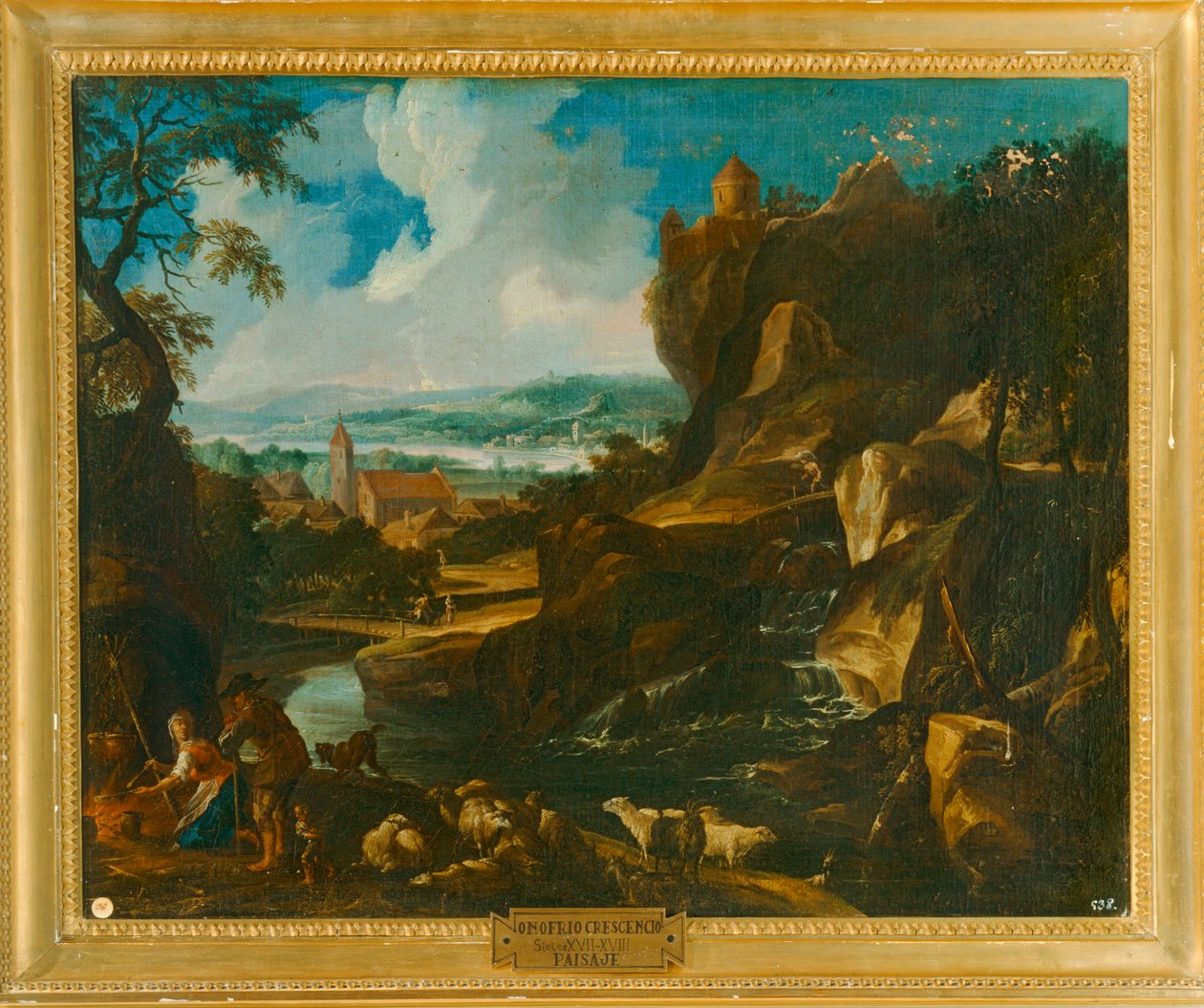 "Köy ile manzara by Crescenzio Onofri