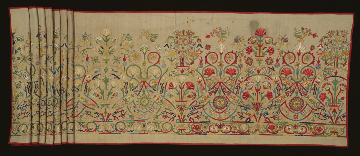A Desenli Etek Bordür (işlemeli keten ve pamuk) by Cretan School