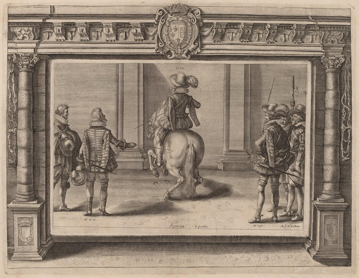 At Sırtında Louis XIII, Eğitim Alma by Crispijn de Passe II