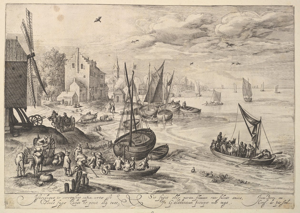 Liman Sahnesi. by Crispijn de Passe I