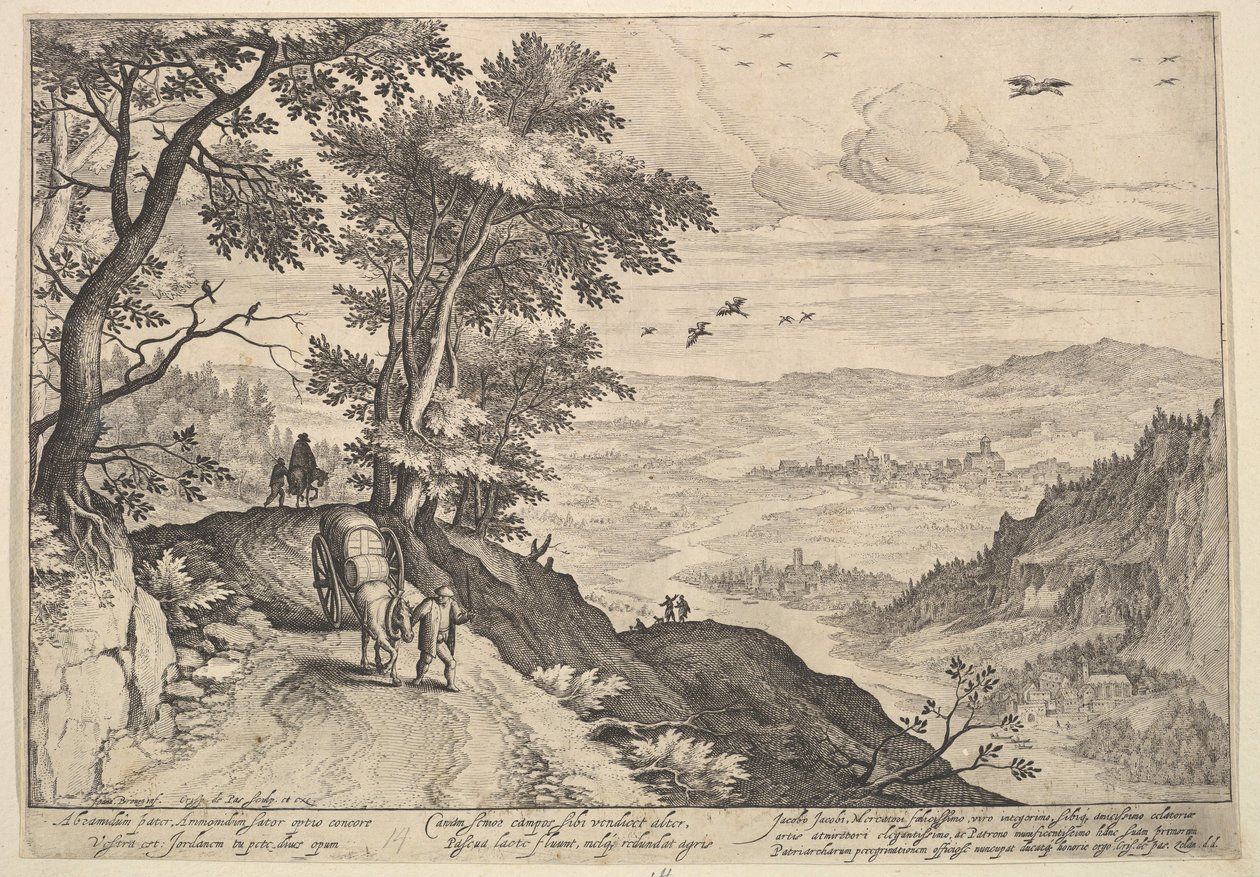 Bir Vadi Üzerinden Yol. by Crispijn de Passe I