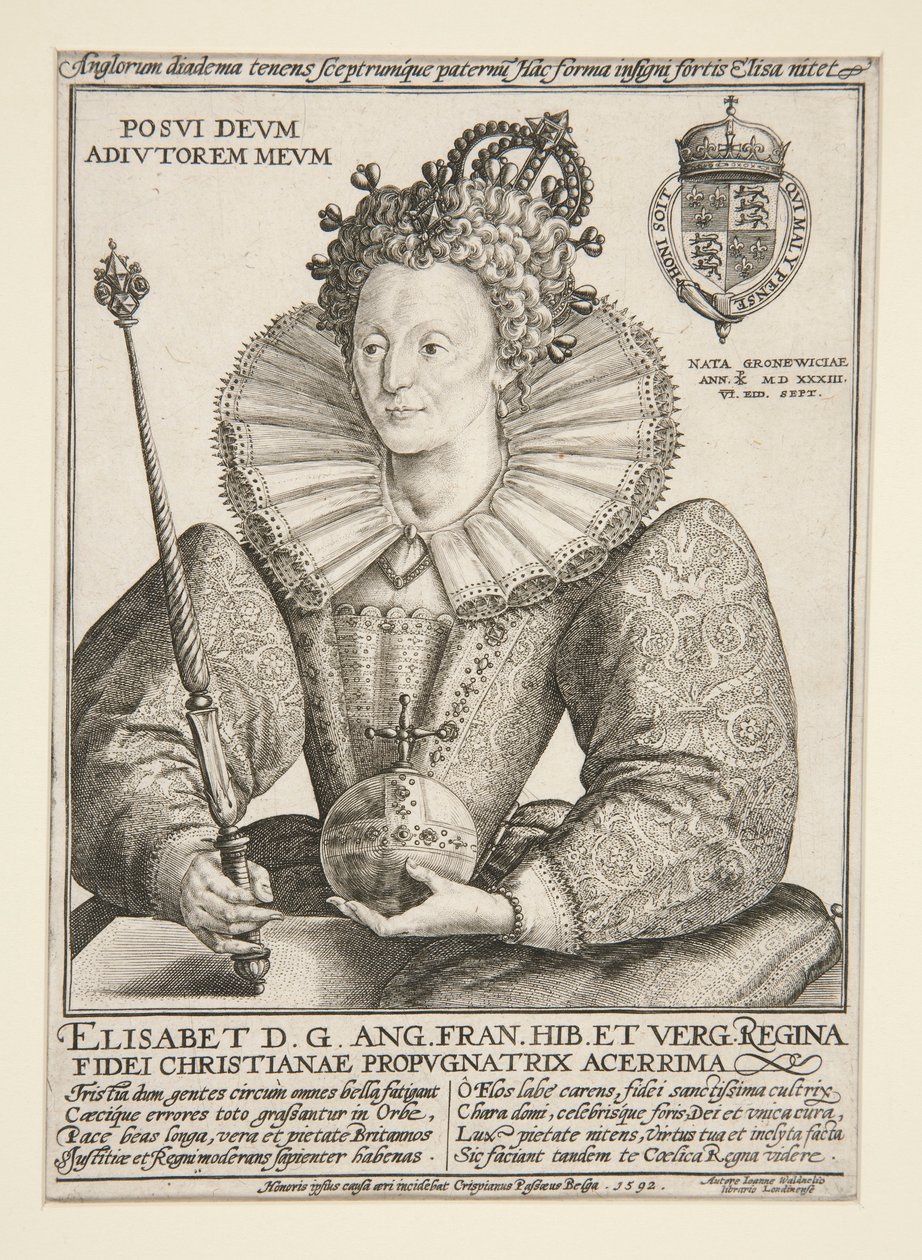 Elizabeth, İngiltere Kraliçesi by Crispijn de Passe the Elder