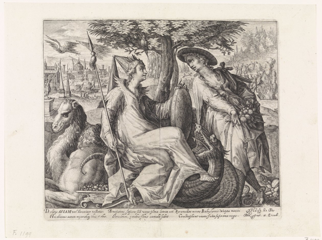 Asya Dört kıta (dizi adı) by Crispijn van de Passe (I)
