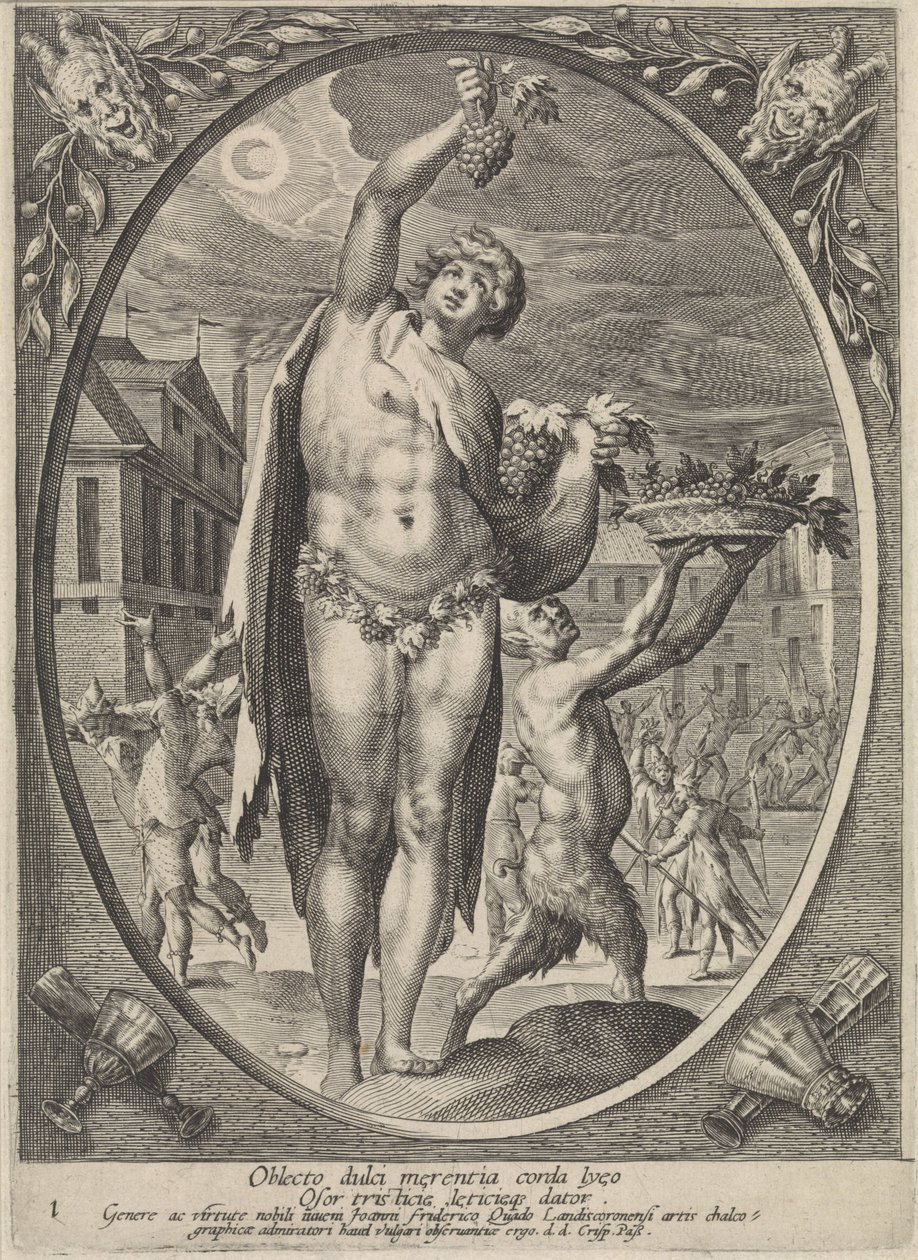 Baküs Bacchus, Venüs ve Ceres (dizi başlığı) by Crispijn van de Passe (I)