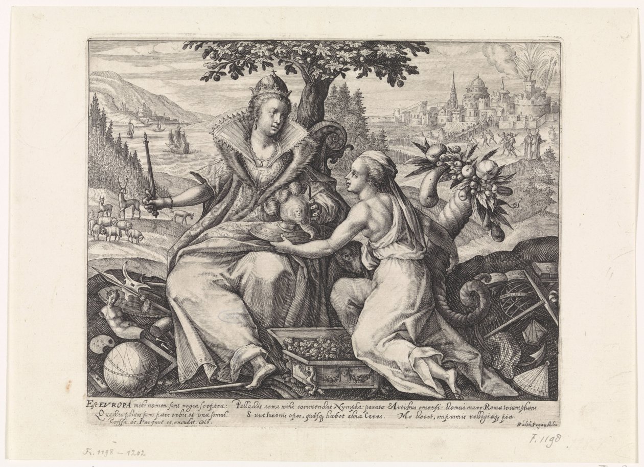 Avrupa Dört kıta (dizi adı) by Crispijn van de Passe (I)