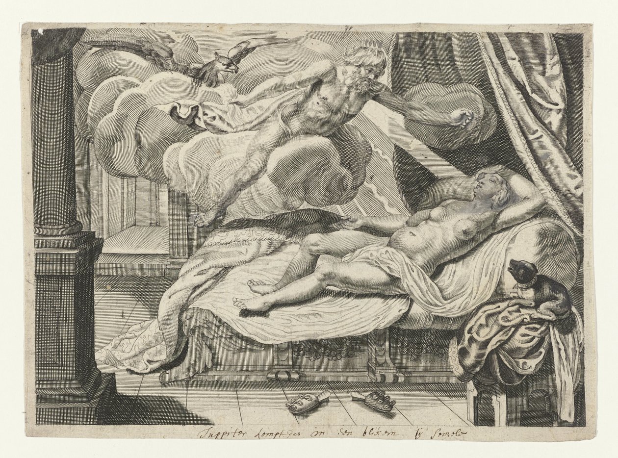 Ovid'in Jüpiter ve Semele Metamorfozları (dizi başlığı) by Crispijn van de Passe (II) (attributed to)